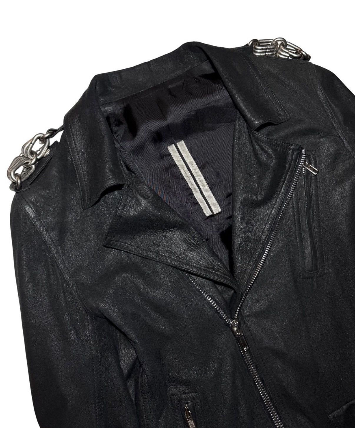 Rick Owens FW19 Larry Blistered Lamb Chain Stooges Jacket Size US M / EU 48-50 / 2 - 2 Thumbnail