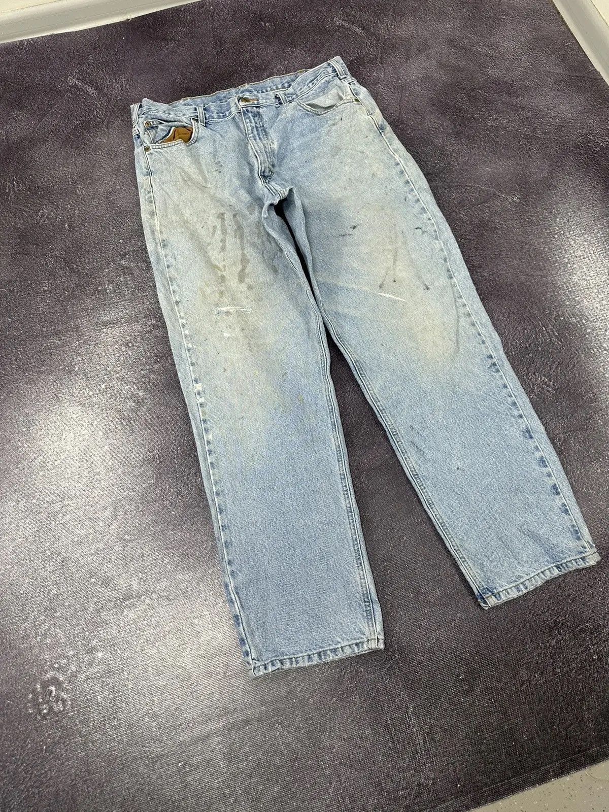 Carhartt × Vintage Vintage Carhartt Light Blue American Denim Hype Jeans Size US 38 / EU 54 - 8 Thumbnail