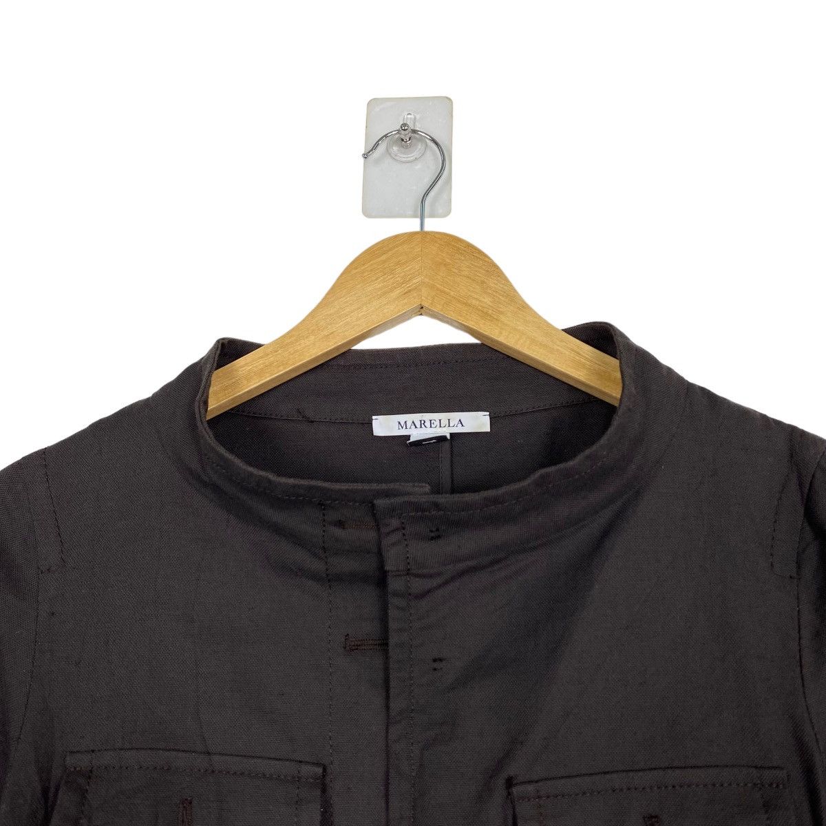 Marella Marella Cropped Jacket Inspired Comme Des Garson Tricot Size M / US 6-8 / IT 42-44 - 4 Thumbnail