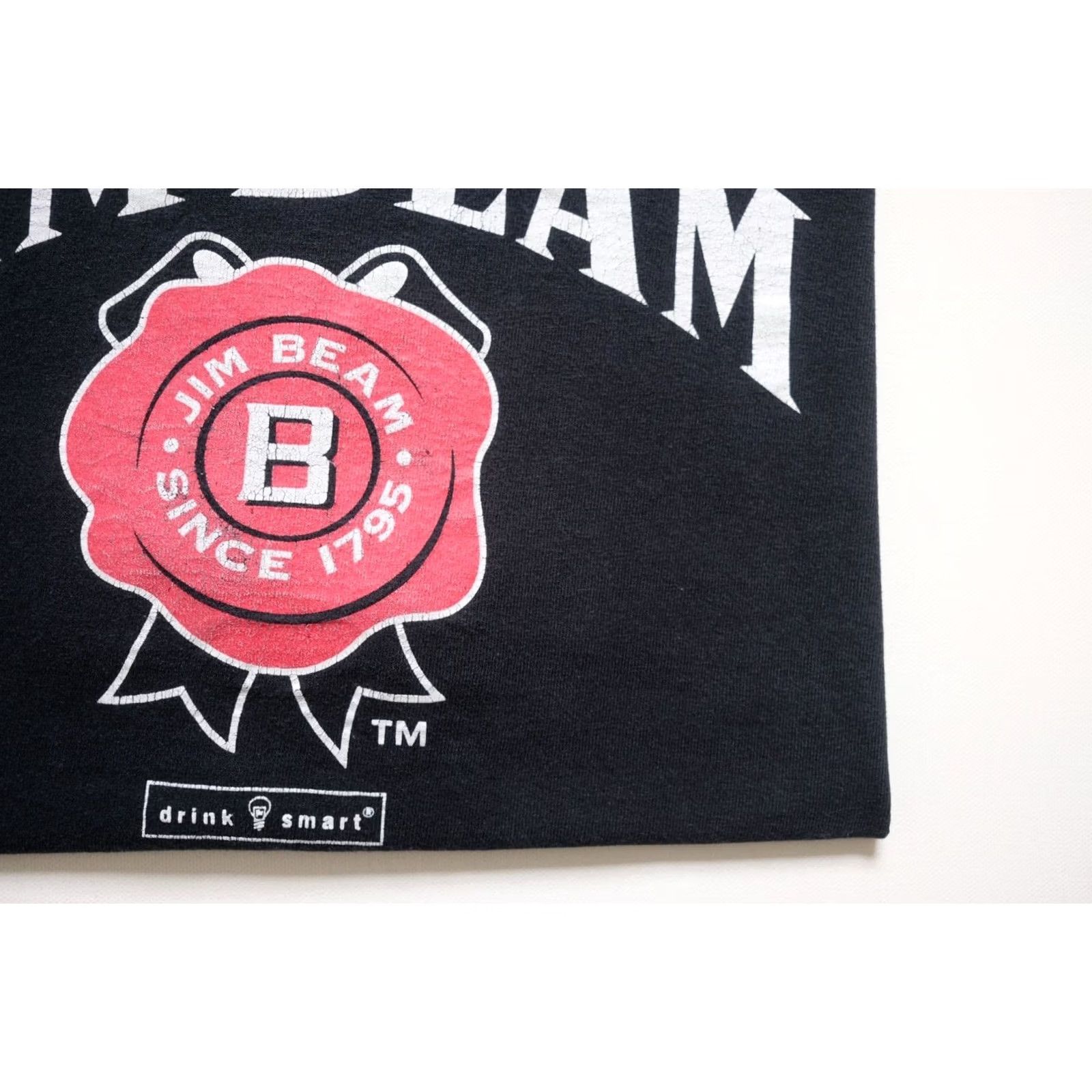 Etro VINTAGE Jim Beam T-Shirt Black 90s Graphic Print XL Men Regular Crew Neck Short Sleeve Size US XL / EU 56 / 4 - 4 Thumbnail