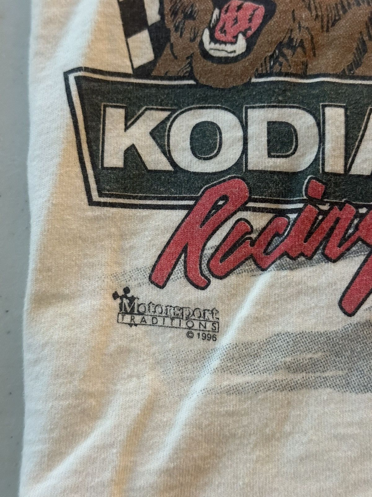 NASCAR Ricky Craven 1996 single stitch kodiak racing AOP bear tee Size US M / EU 48-50 / 2 - 2 Thumbnail