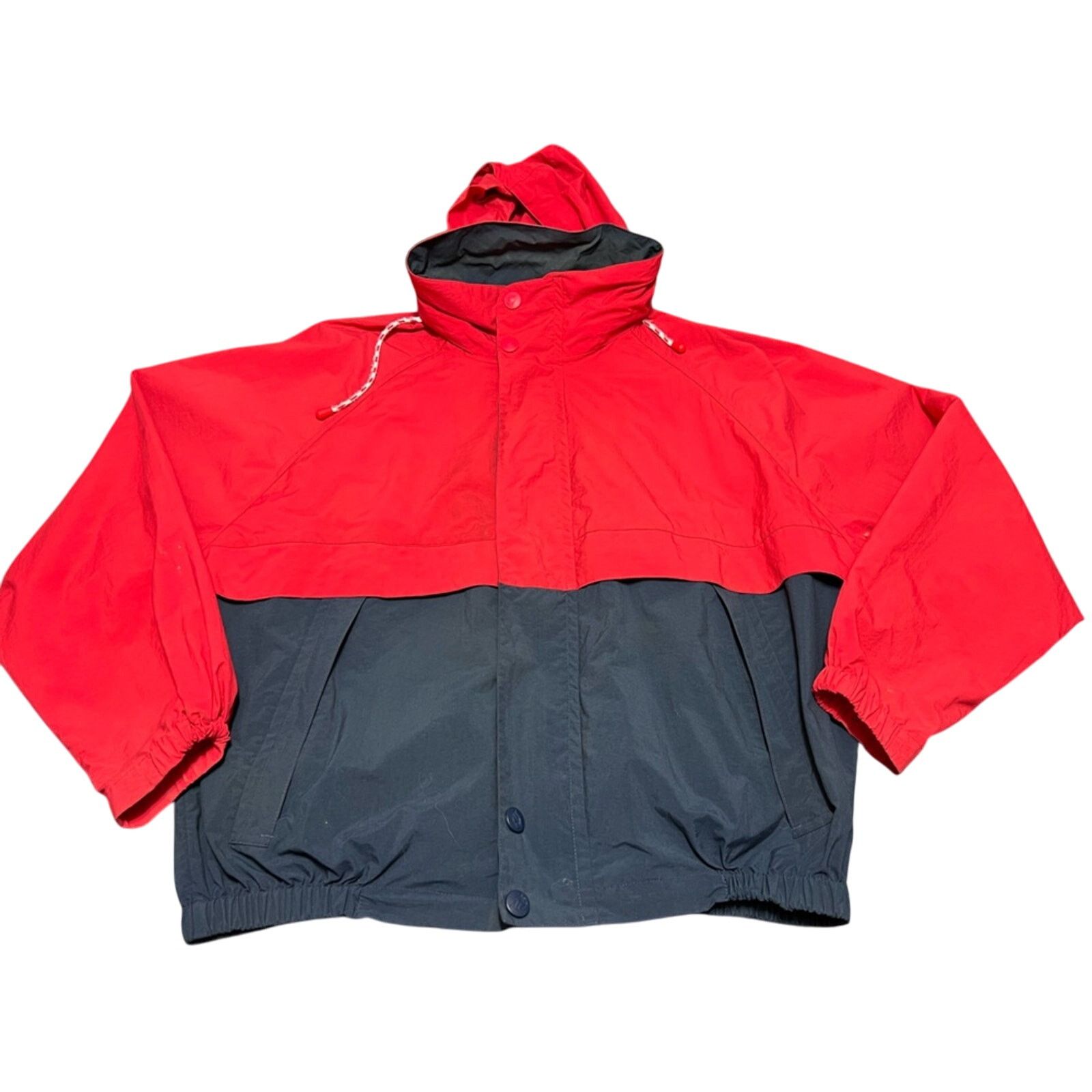 Nautica Vintage 90s Nautica Class Spell Out Sailing Jacket Red Navy Size US L / EU 52-54 / 3 - 2 Thumbnail