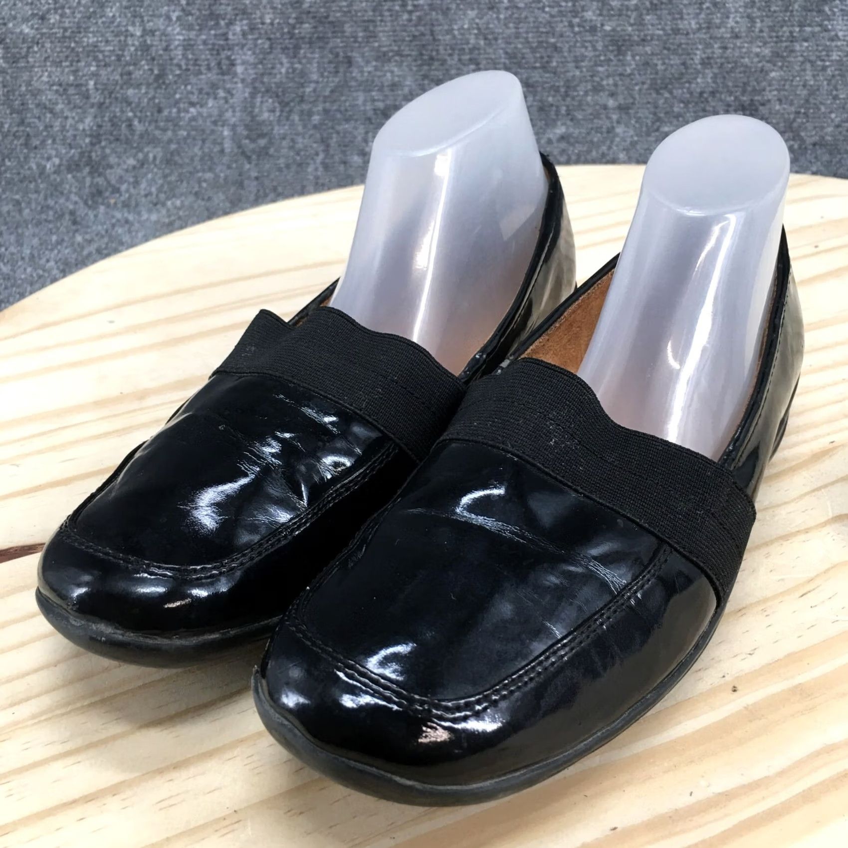 Naturalizer Naturalizer Freeda Loafer Black Patent Leather Slip-On Low Top Womens 7M Casual Shoes Size M / US 6-8 / IT 42-44 - 3 Thumbnail