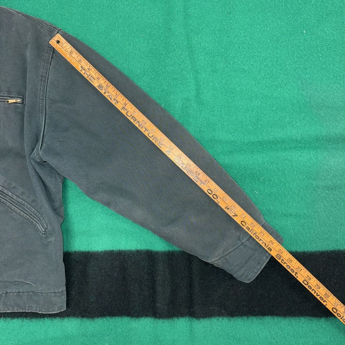 Carhartt RARE VTG 90s Hunter Green Carhartt Detroit Jacket J43 HTG Size US L / EU 52-54 / 3 - 18 Thumbnail