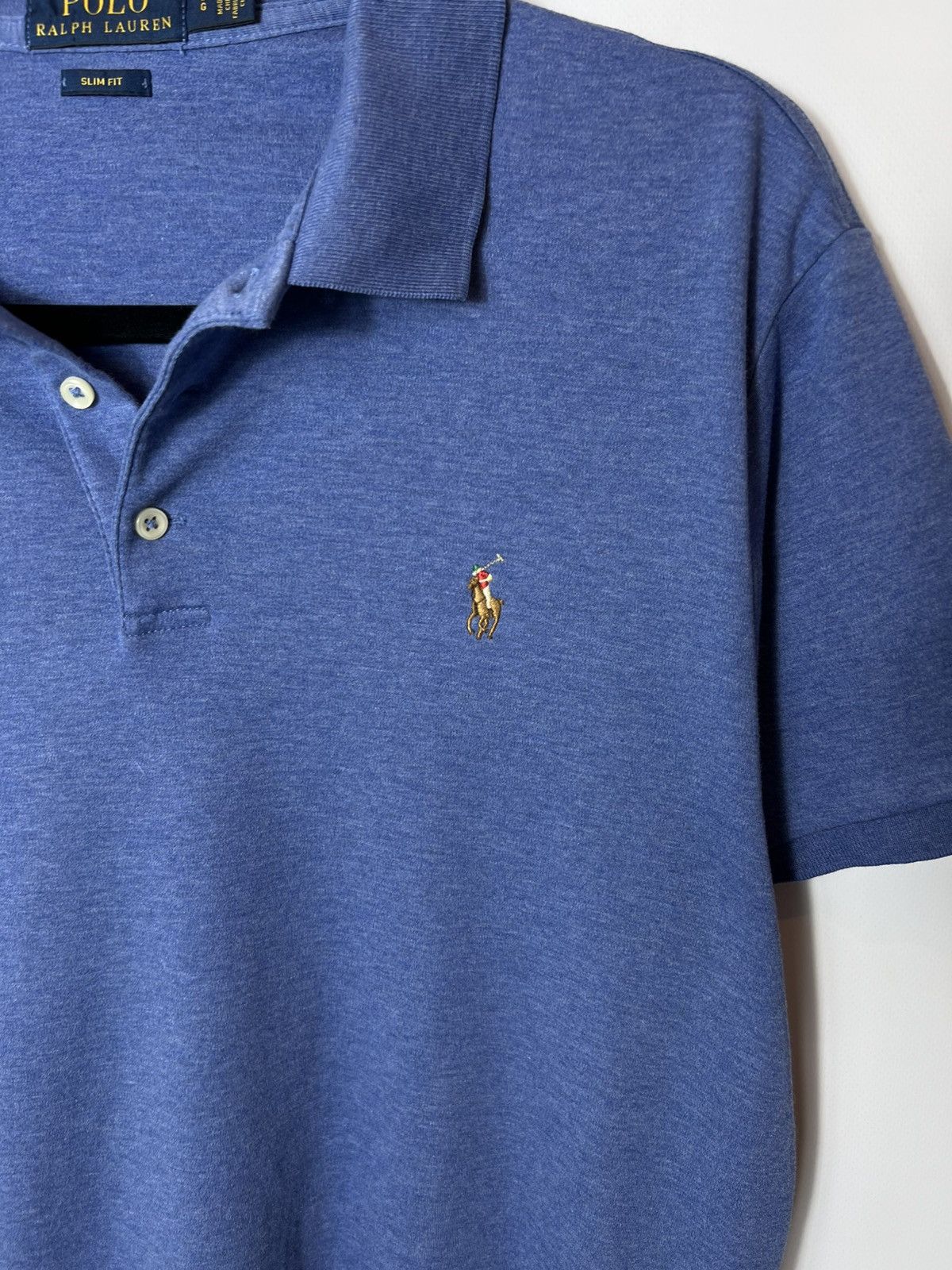 Polo Ralph Lauren Vintage streetwear y2k Polo Ralph Lauren Blue T-shirt Size US L / EU 52-54 / 3 - 3 Thumbnail