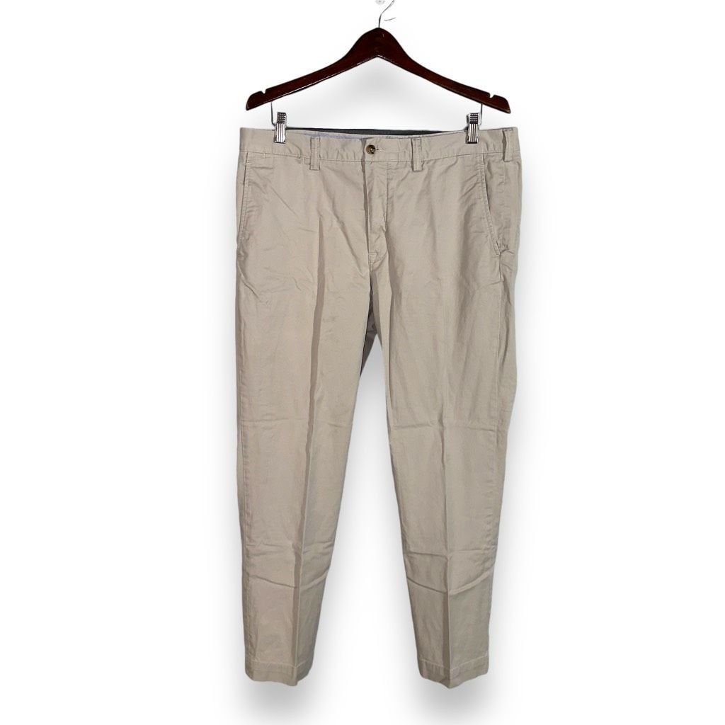 Polo Ralph Lauren Polo Ralph Lauren Tan Classic-Fit Twill Chino Pants 36/30 Size US 36 / EU 52 - 1 Thumbnail