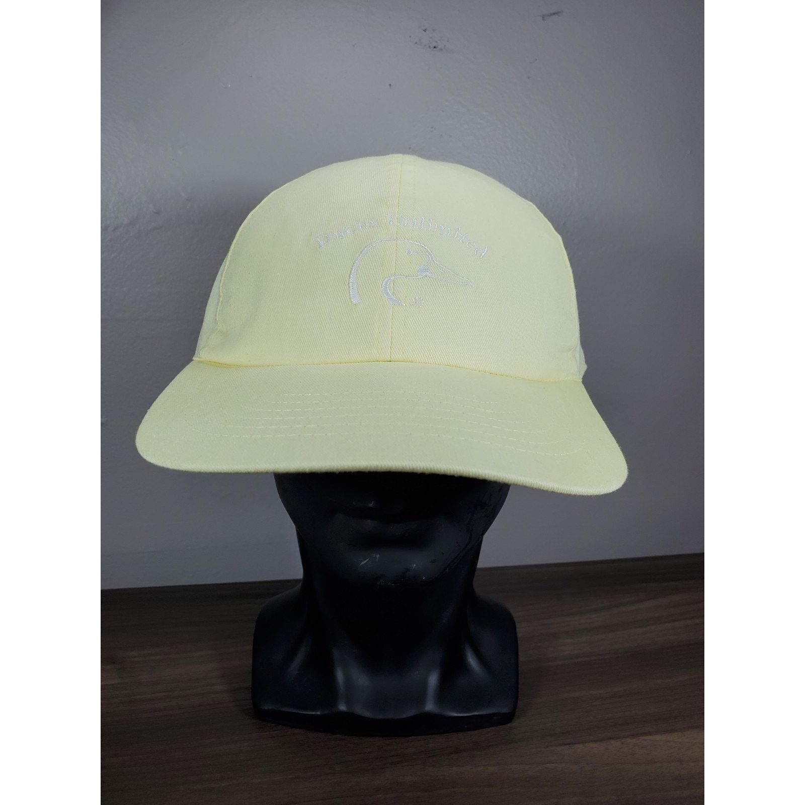 Vintage Ducks Unlimited Light Yellow Hat Hunting Cap Mallard Duck Size ONE SIZE - 2 Thumbnail