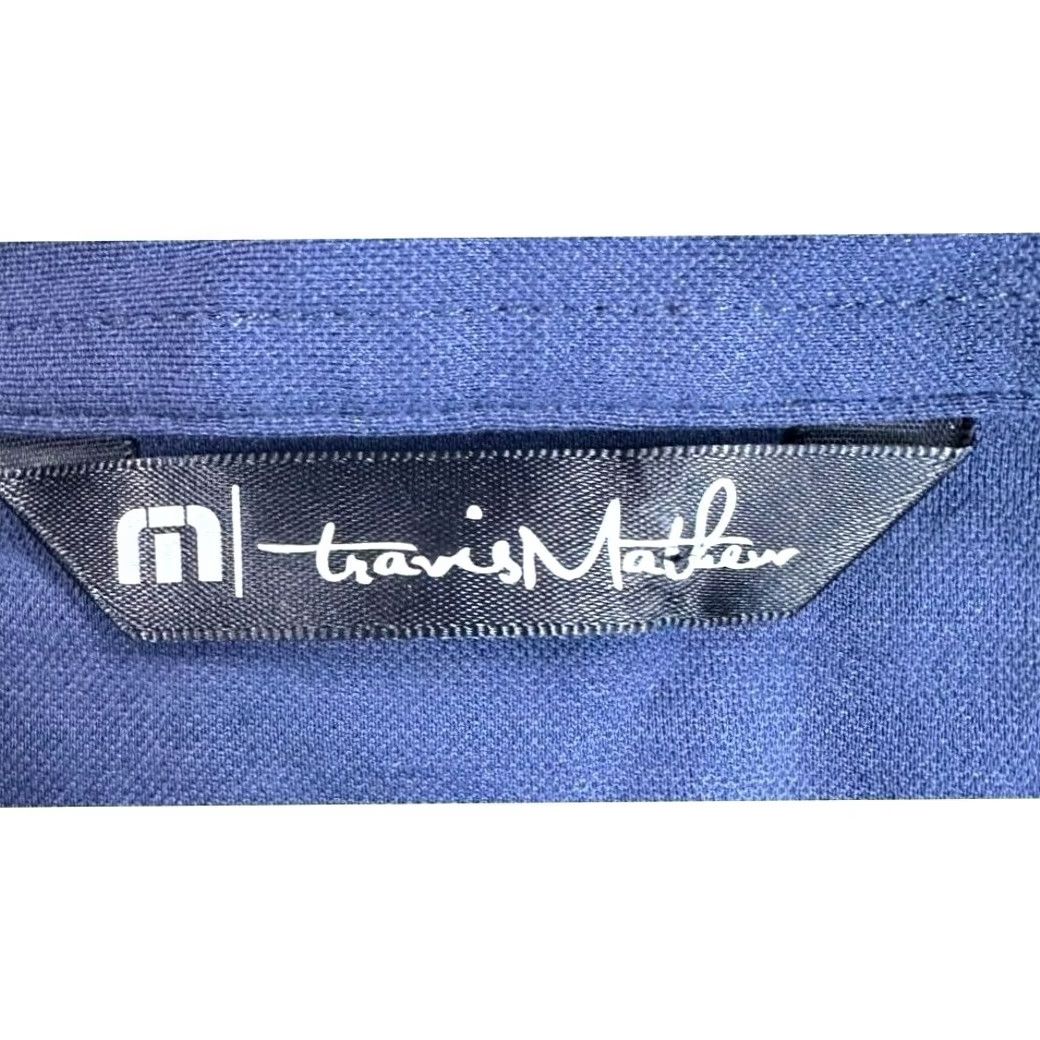 TravisMathew Travis Mathew Polo Shirt Mens L Navy Blue Cotton Blend Button-Down Collared Short Sleeve Golf Rugby EUC Size US L / EU 52-54 / 3 - 5 Thumbnail