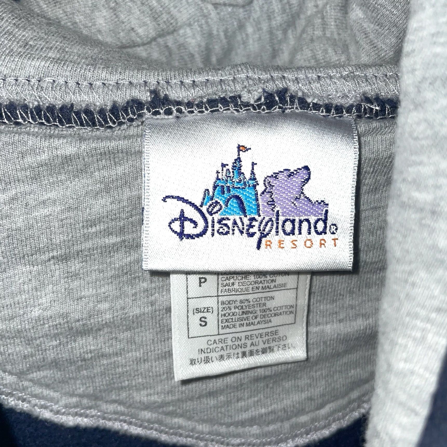 Disney VINTAGE Disney Jacket Unisex Size S Hooded Cotton Blue Disneyland Logo Overcoat Mens Womens (Adult) Size US S / EU 44-46 / 1 - 5 Thumbnail