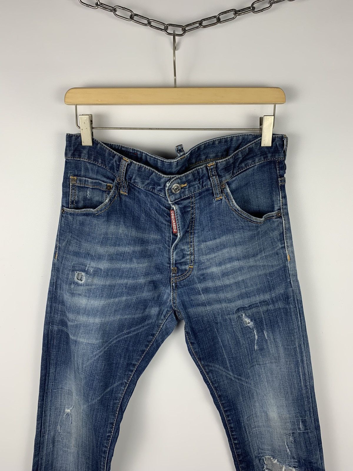 Dsquared2 Dsquared2 Distressed Skinny Jeans Denim Men’s Size 46 Blue Size US 30 / EU 46 - 2 Thumbnail