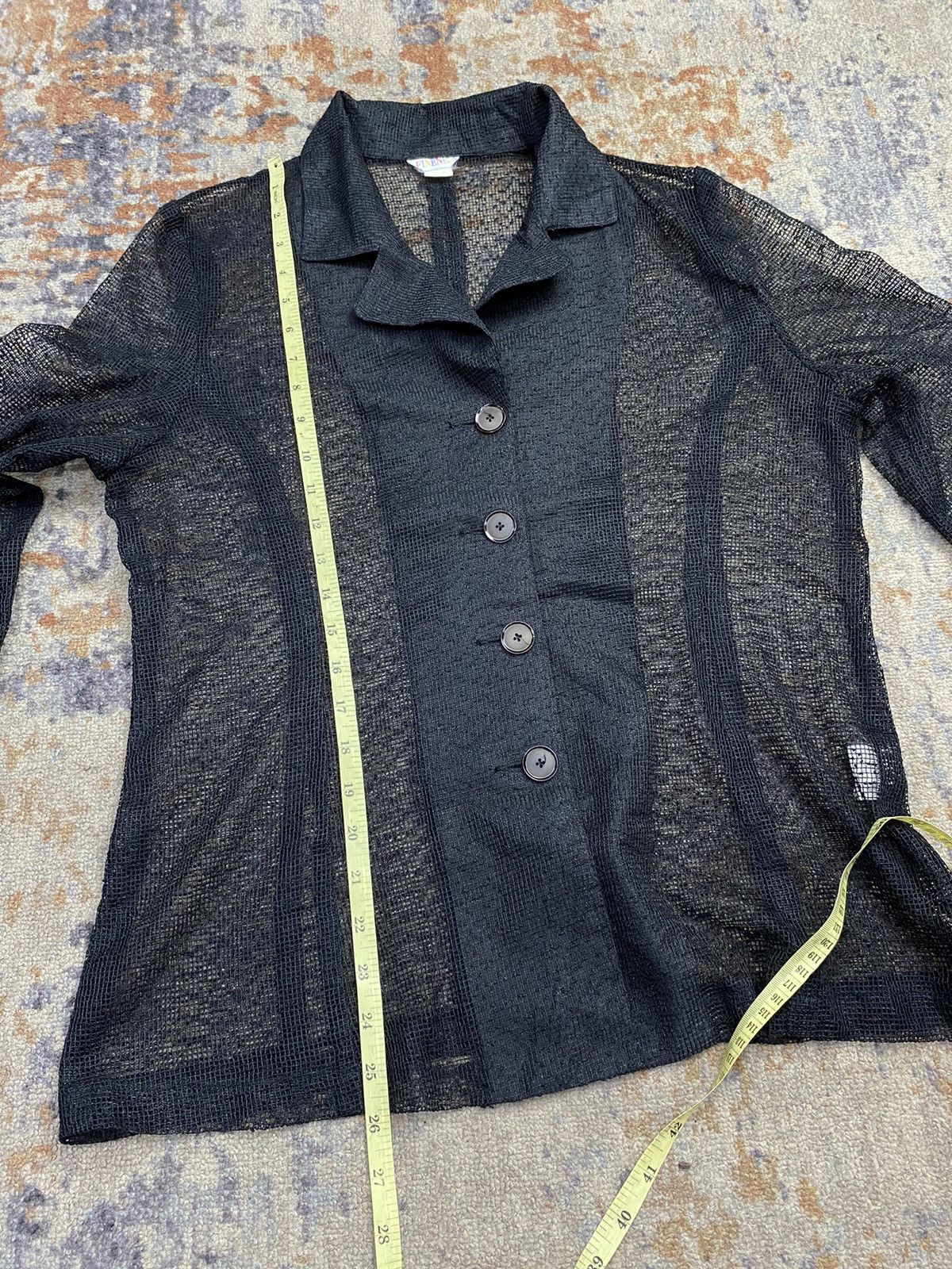 Beauty Beast × Japanese Brand × Vintage japanese lace shirt fishnet fineness Size US M / EU 48-50 / 2 - 7 Thumbnail
