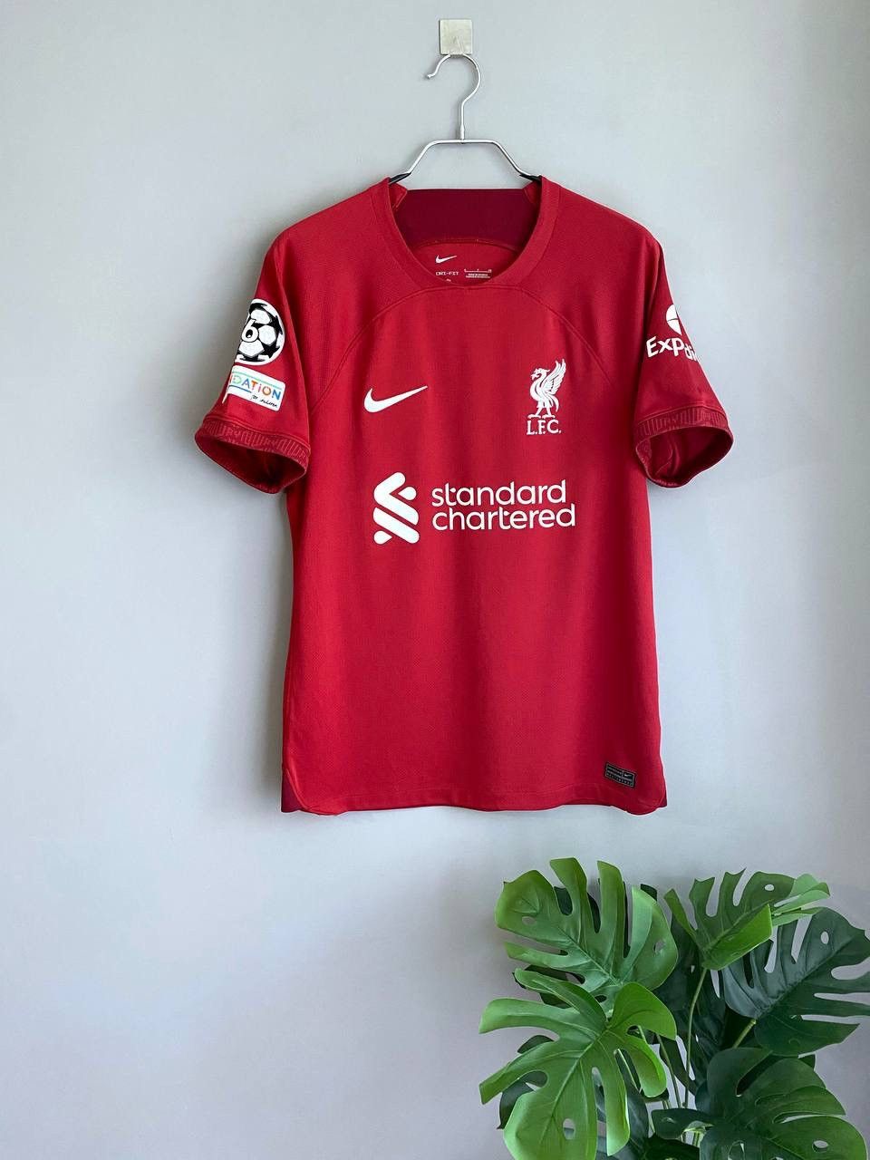 Liverpool FC 2022/23 Home Soccer Jersey, Champions League, S