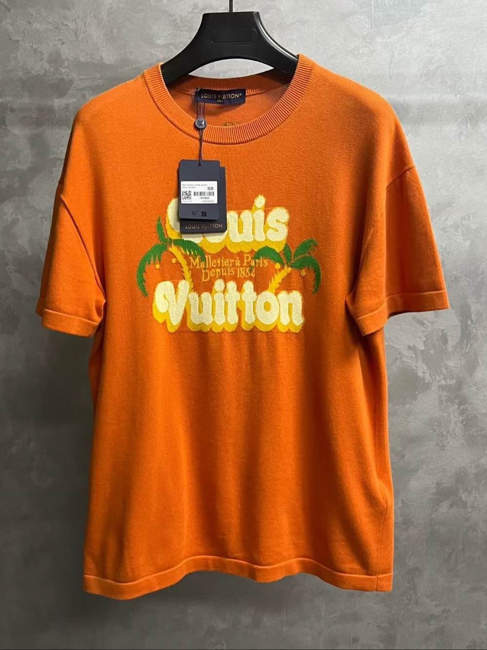 Louis Vuitton Louis Vuitton Palm Graphic Knit T-Shirt US S Size US S / EU 44-46 / 1 - 1 Thumbnail