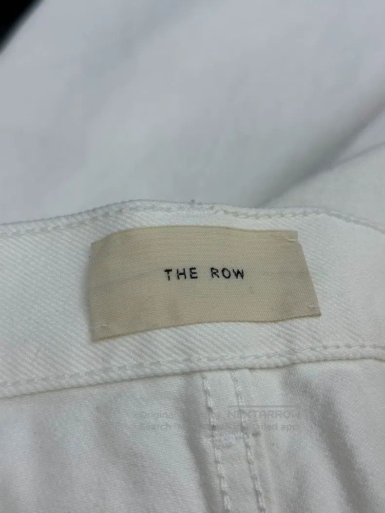 The Row The row size 0 White Long Wide Leg Pants Size 22" - 4 Thumbnail