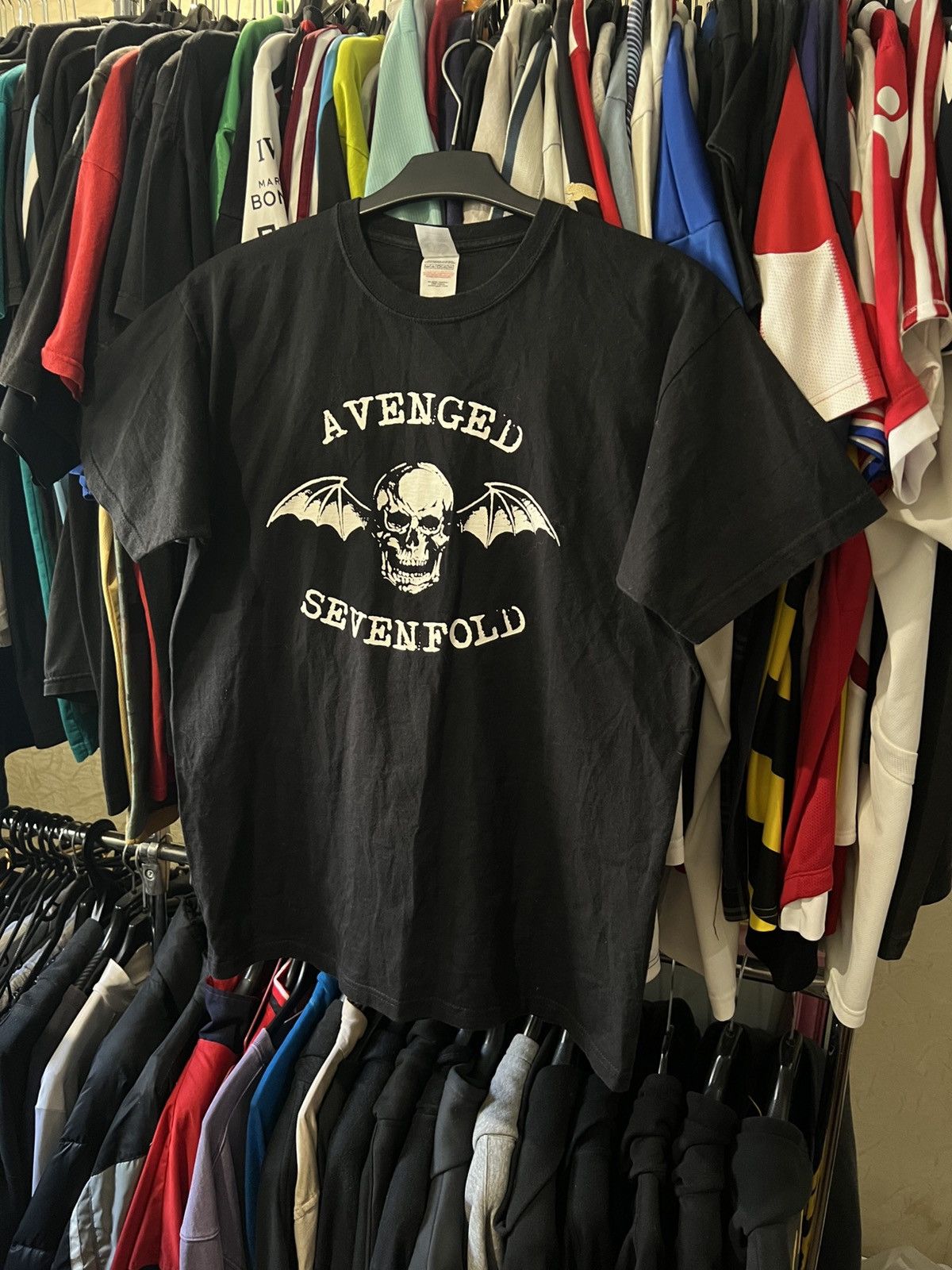 Band Tees × Vintage VINTAGE AVEGED SEVENFOLD HAIL TO THE KING GRAPHIC AOP TEE Size US M / EU 48-50 / 2 - 8 Thumbnail