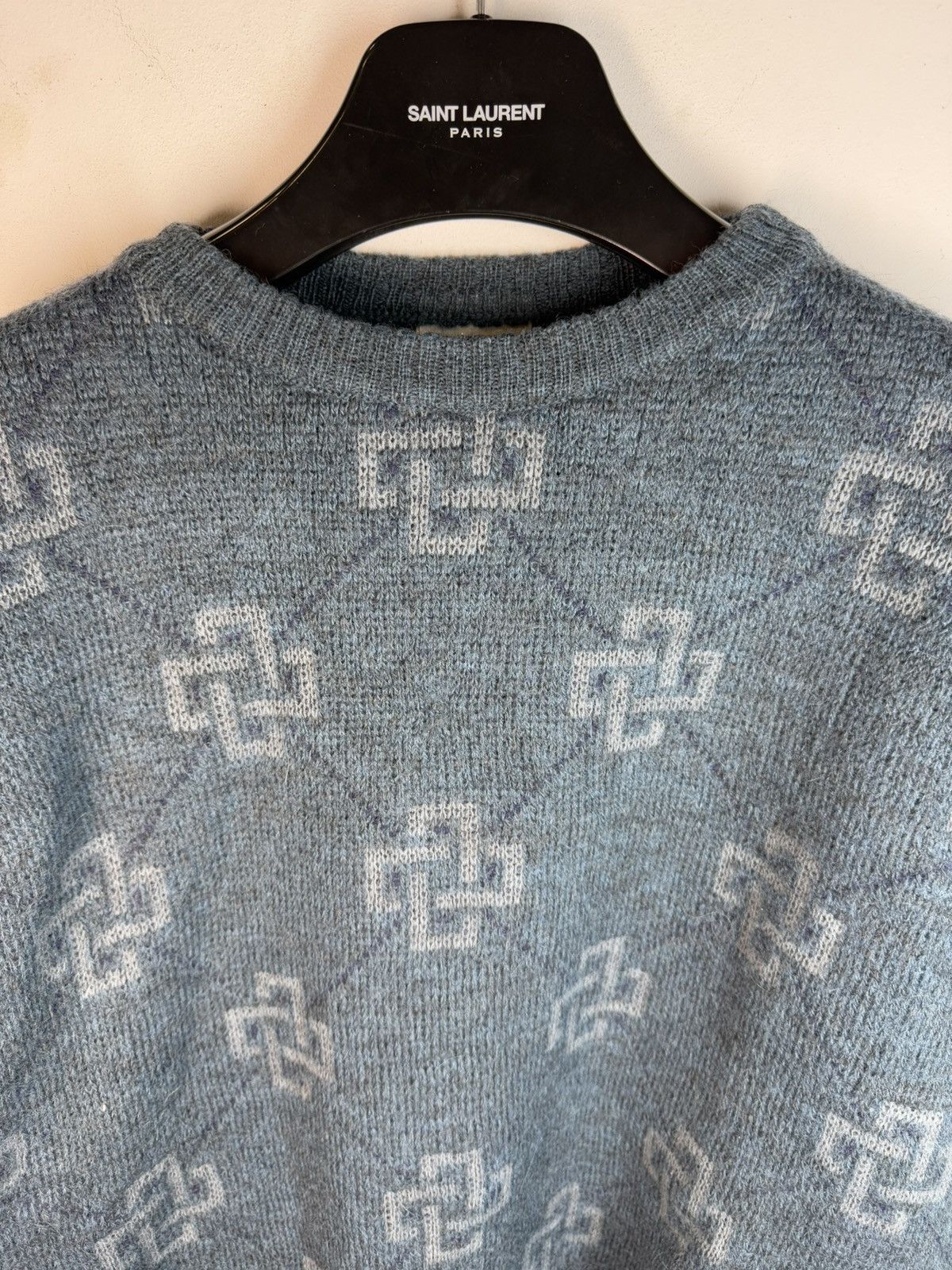 Yves Saint Laurent 1990s YSL Sweater Wool Soft Knitted Vintage Sweatshirt Size US XL / EU 56 / 4 - 7 Thumbnail