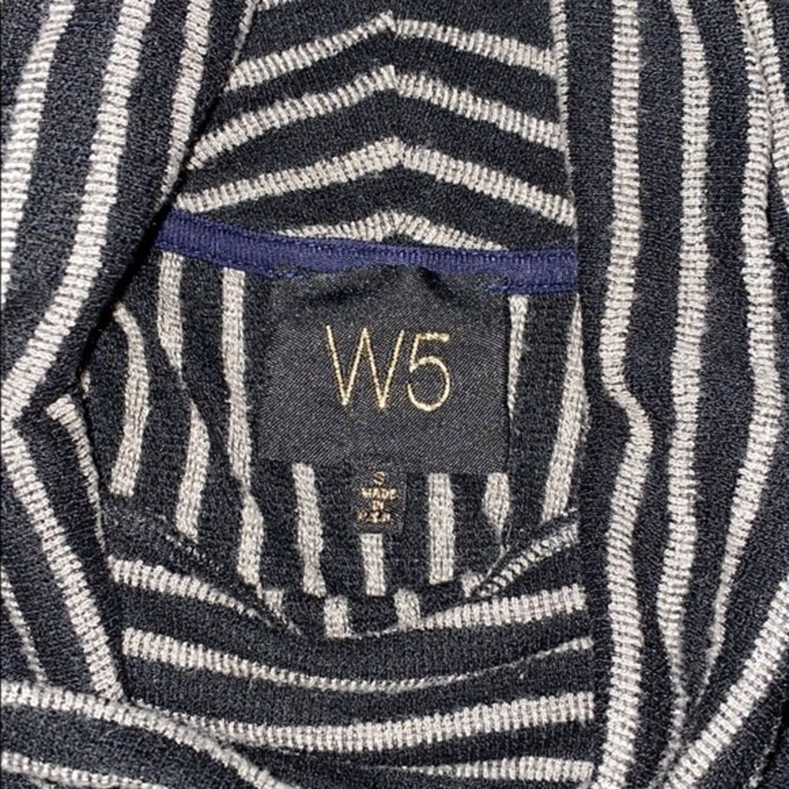 Other W5 Black and Tan Striped Boxy Fit Turtleneck | Sz S Size S / US 4 / IT 40 - 4 Thumbnail