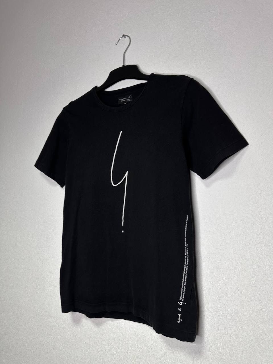agnes b. Agnès b Homme Paris Graphic T-Shirt Black Signature Print Size US S / EU 44-46 / 1 - 2 Thumbnail
