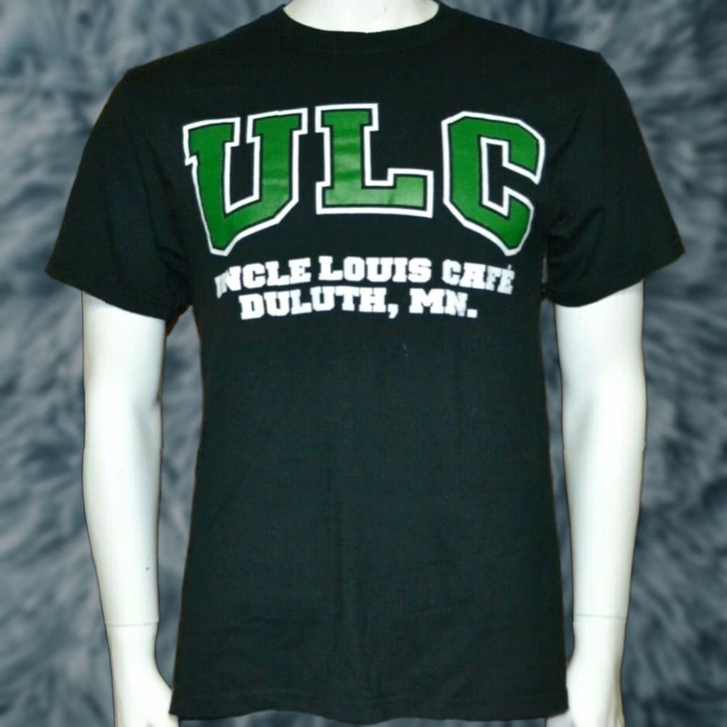 Vintage Uncle Louis Cafe Duluth MN T Shirt Medium Black Men Shirt Round Neck Short Sleeve Restaurants 90s?? Size US M / EU 48-50 / 2 - 1 Thumbnail