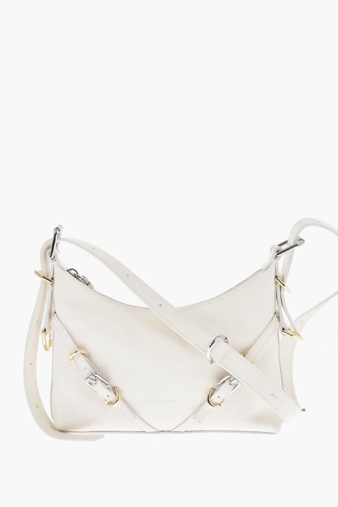 Givenchy og1mm0326 Size: OS / Hammered Leather Hobo Bag in White Size ONE SIZE - 1 Thumbnail
