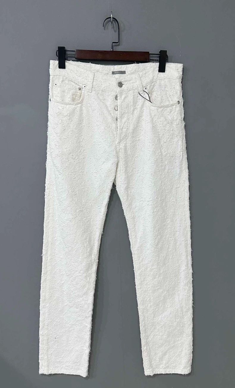 Dior Dior Distressed White Denim Jeans-yf Size US 31 - 1 Thumbnail