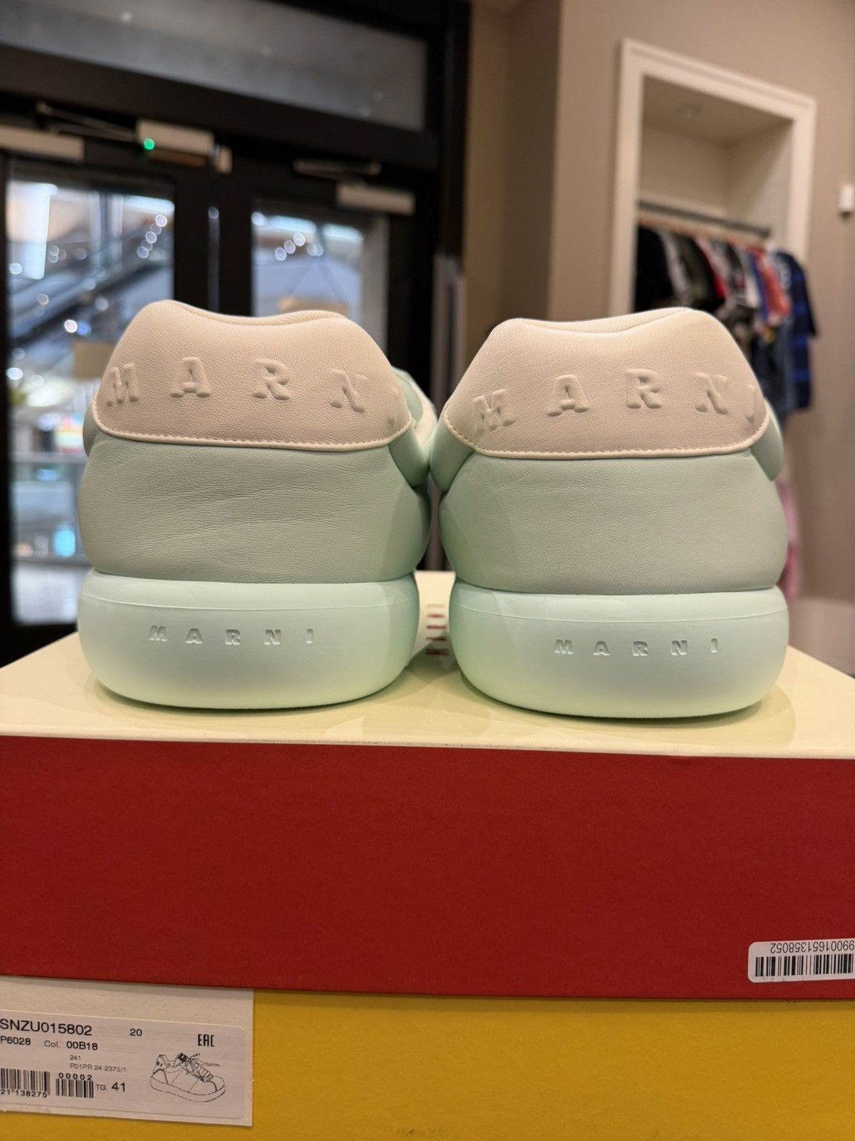 Marni Marni Bigfoot Leather Sneakers - Light Blue Size US 8 / EU 41 - 3 Thumbnail
