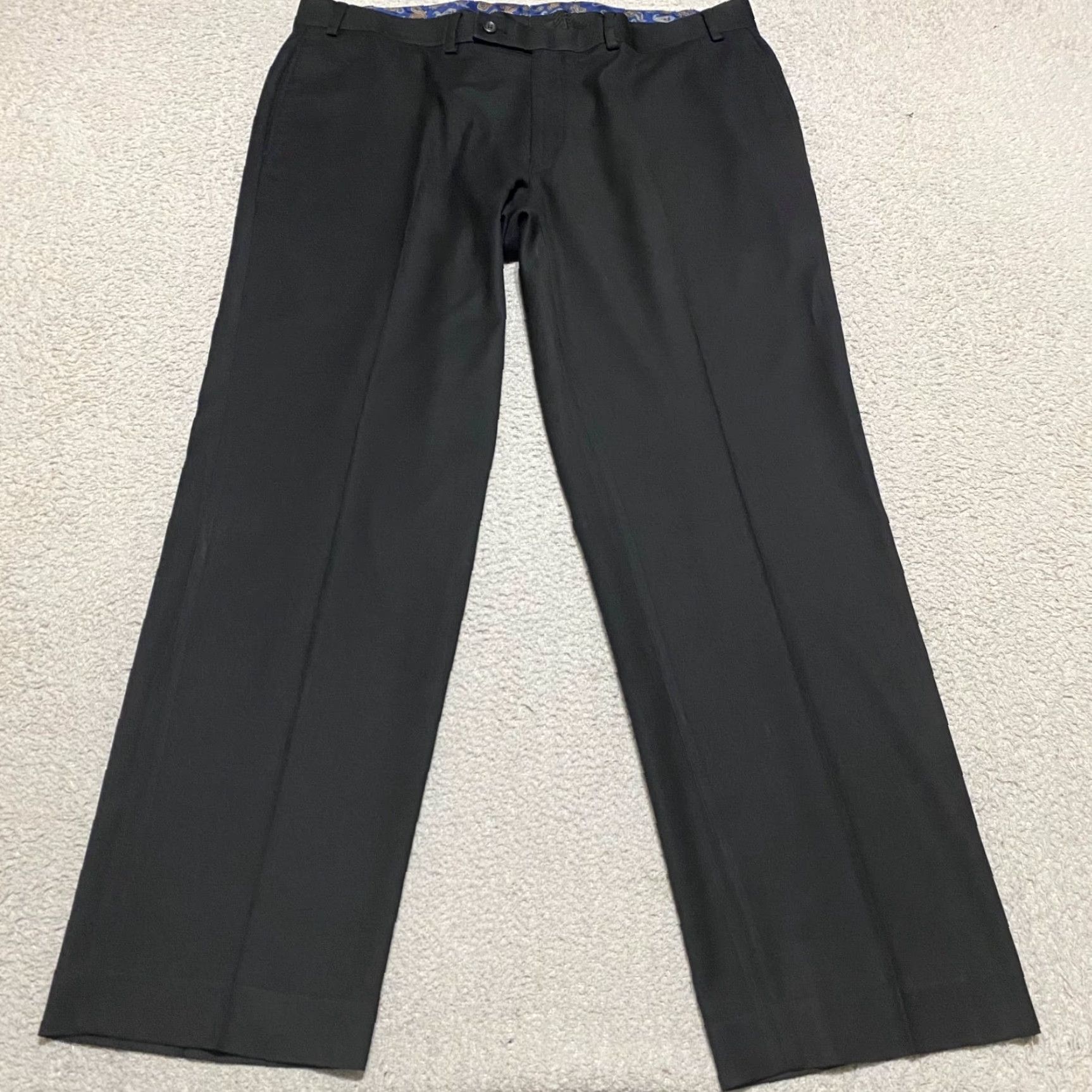 Ralph Lauren Lauren Ralph Lauren Mens Dress Pants Black Straight Mid Rise 38x29 Inseam Flat Front Regular Size 38 Men Pants Global? Size US 38 / EU 54 - 2 Thumbnail