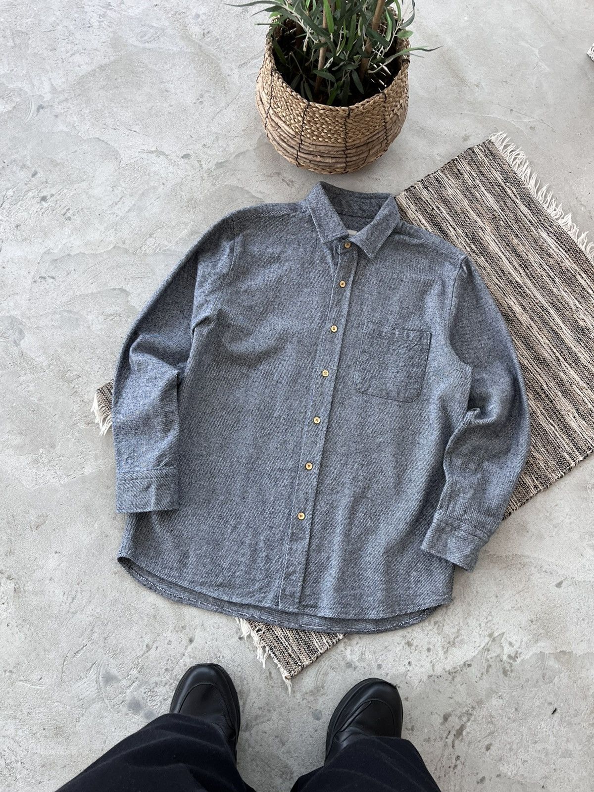 Carhartt Vintage Jam Industries Grey Denim Shirt Overshirt Avantgarde Size US XL / EU 56 / 4 - 1 Thumbnail
