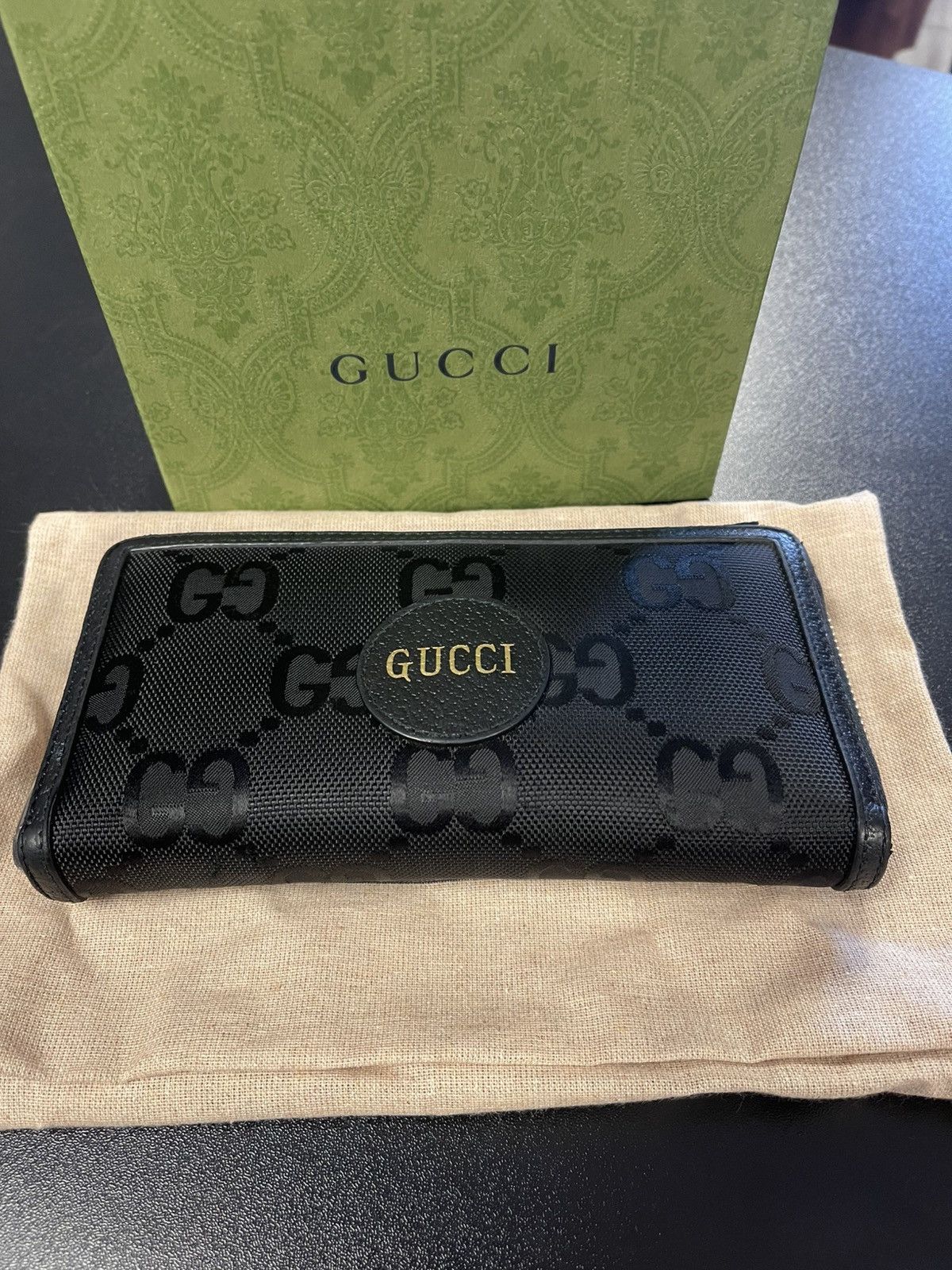 Gucci Gucci Logo Off The Grid Long Wallet Nylon/Leather Black Size ONE SIZE - 5 Thumbnail