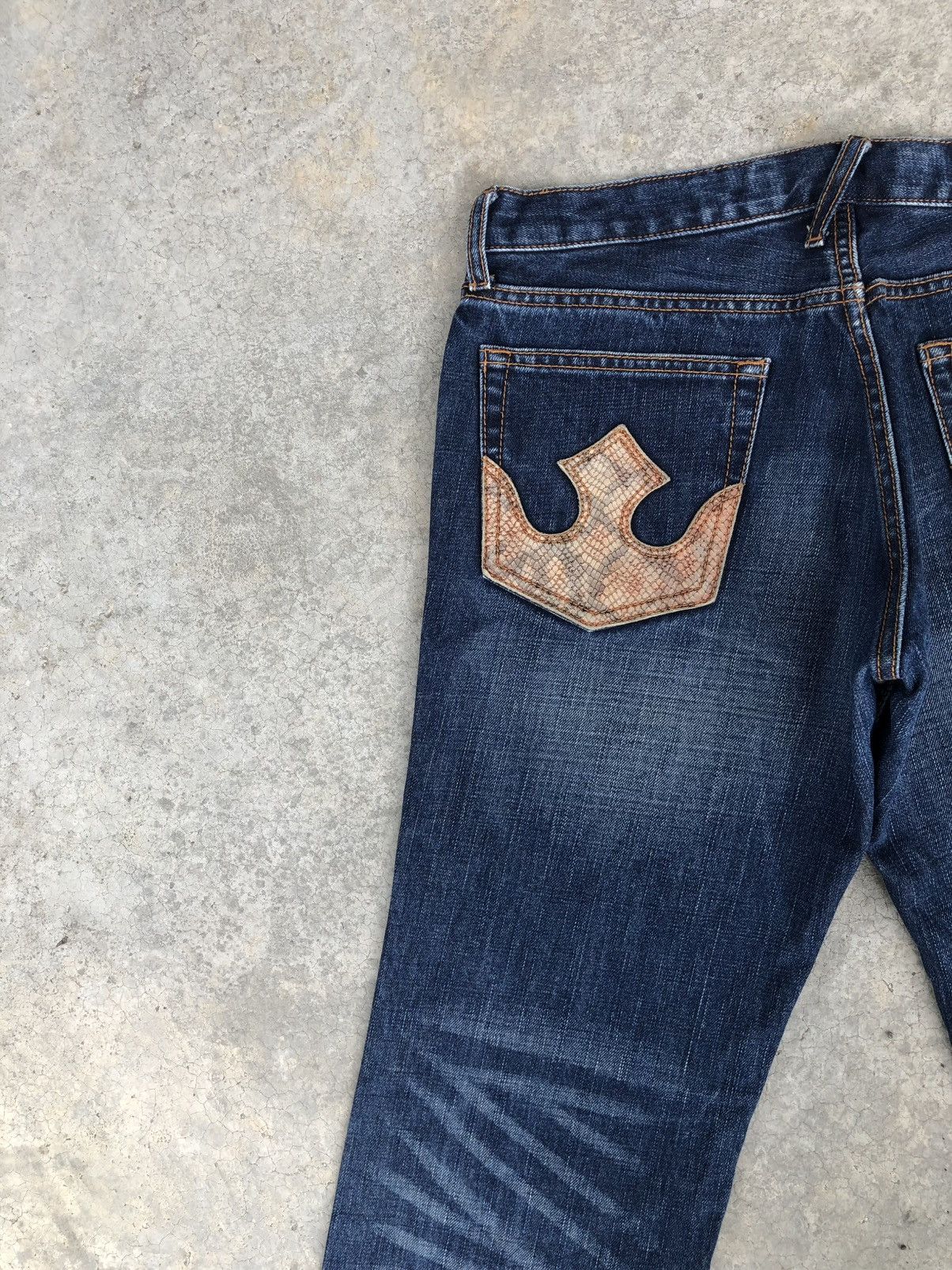 PPFM PPFM Snake Skin Distressed Jeans Size US 32 / EU 48 - 9 Thumbnail