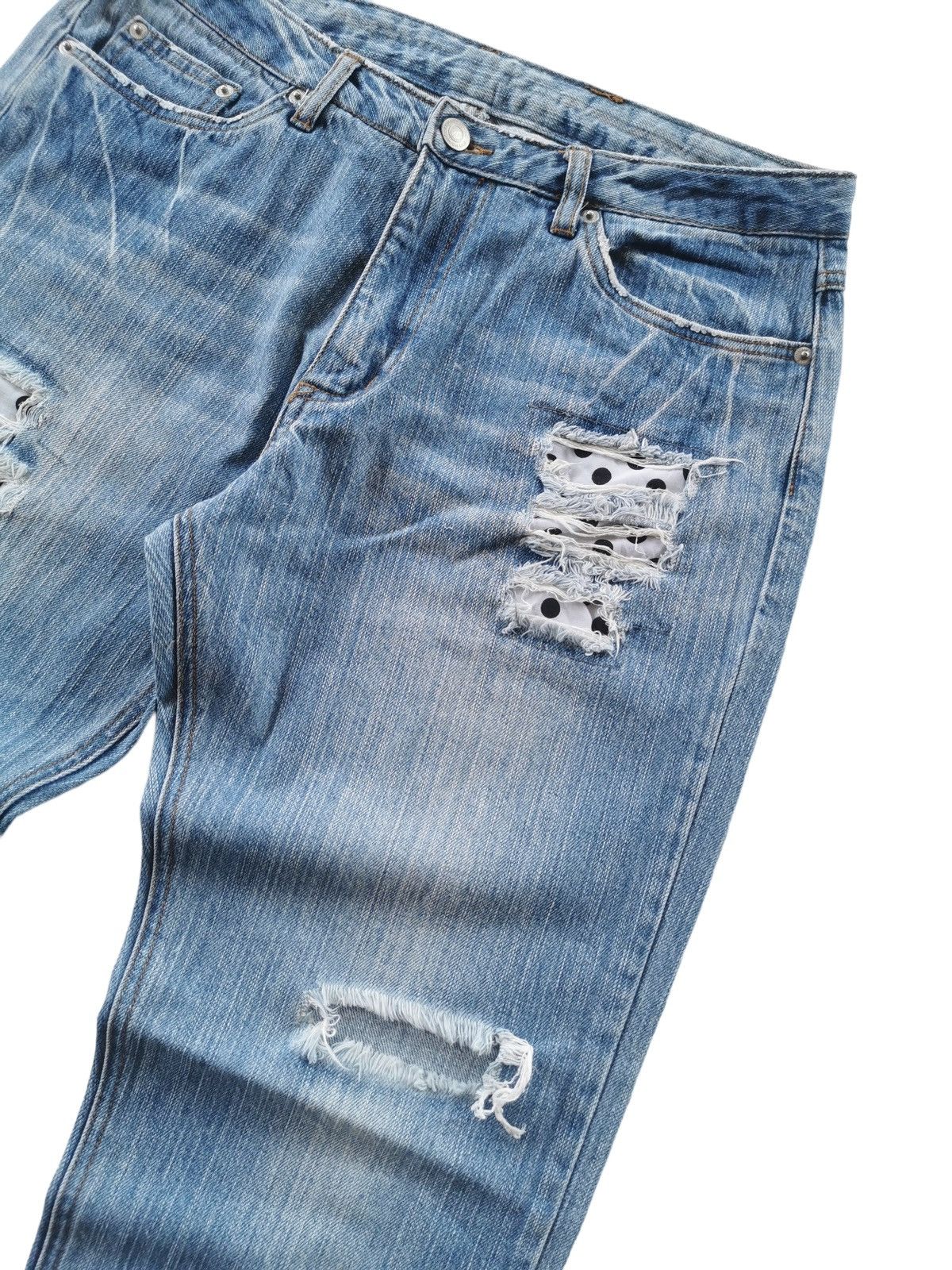 If Six Was Nine Distressed Denim Jeans 32x41 Size US 32 / EU 48 - 3 Thumbnail