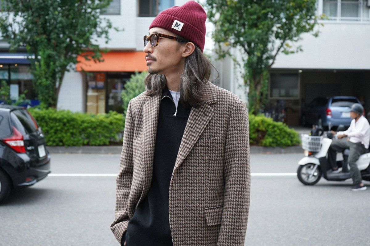 Auralee Washed Finx Herringbone Jacket | Grailed