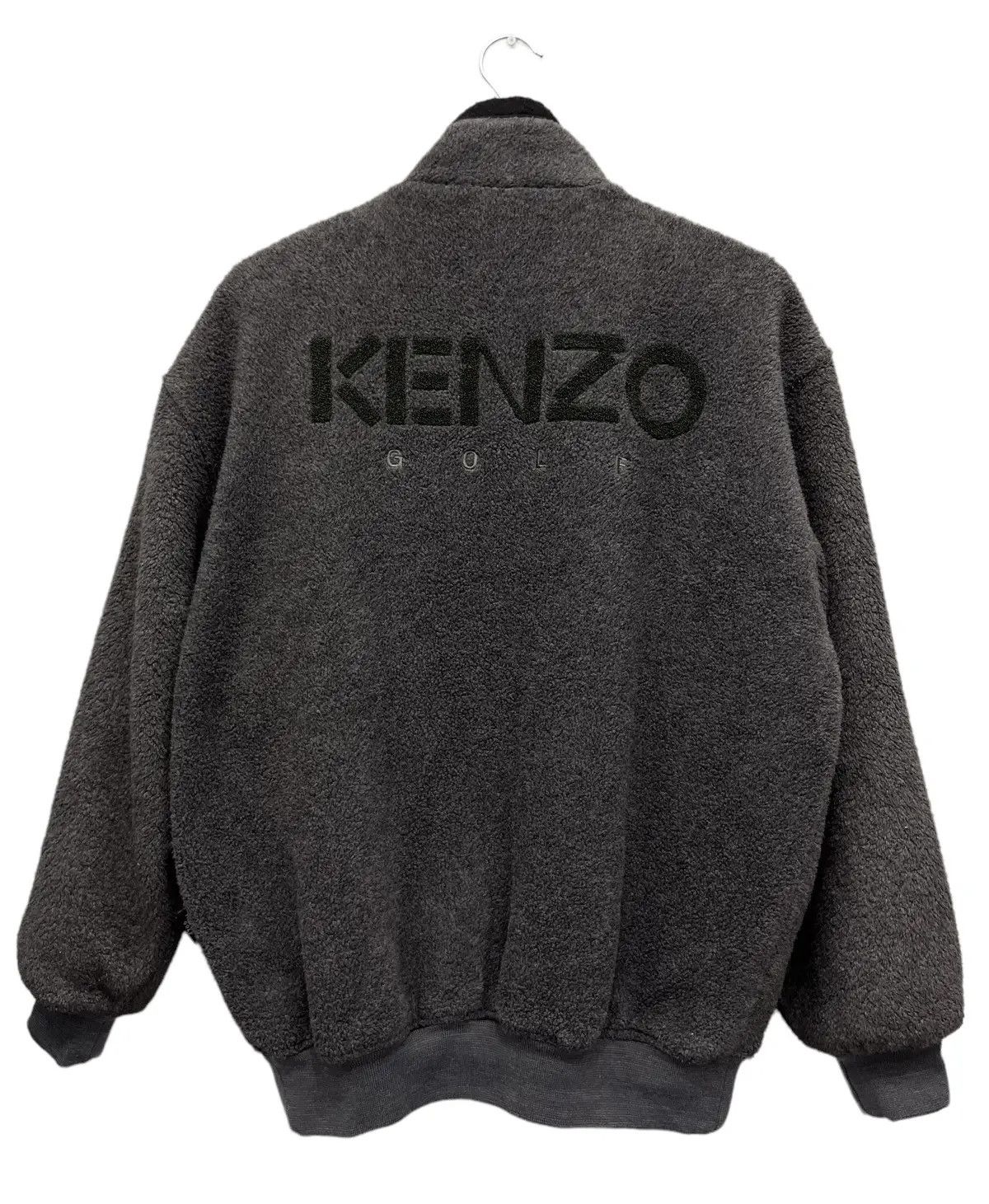 Kenzo Vintage KENZO Golf Poly-Rayon Fleece Jacket Size US M / EU 48-50 / 2 - 2 Thumbnail