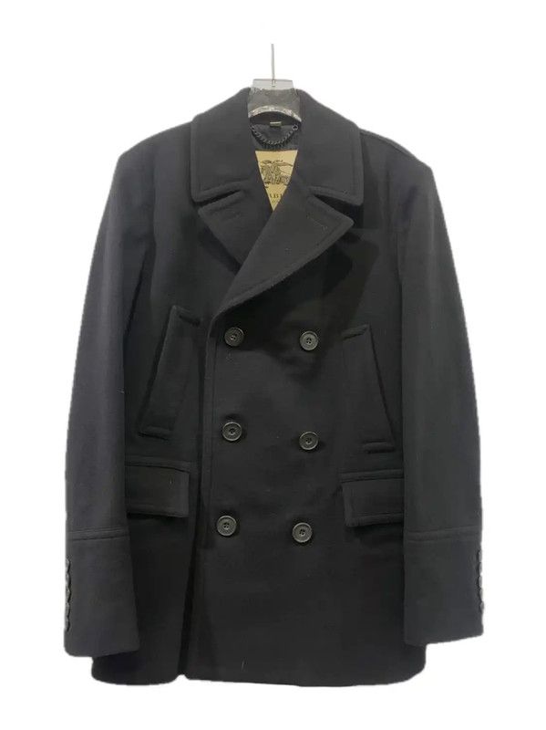 Burberry Burberry Black Wool Men's Coat Size US M / EU 48-50 / 2 - 1 Thumbnail
