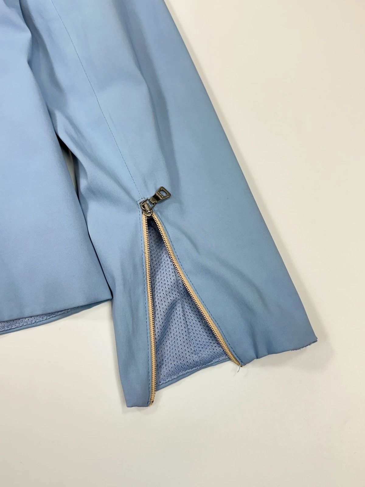 Prada Prada Milano SS2000 Baby Blue Stripes Shirt Jacket Size M / US 6-8 / IT 42-44 - 7 Thumbnail