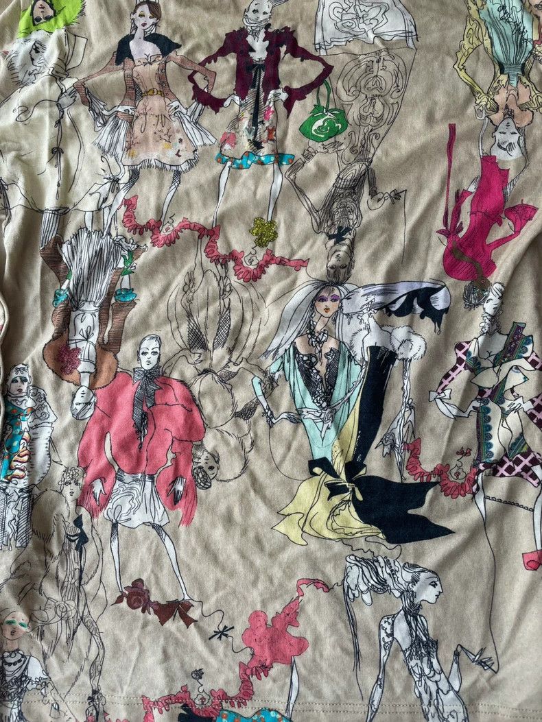 Christian Lacroix Christian Lacroix Retro flapper long T-shirt 2504-Nextarrow Size S / US 4 / IT 40 - 5 Thumbnail