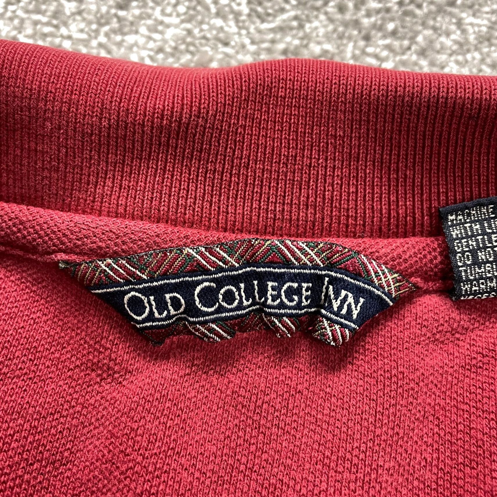 Vintage Old College Inn Polo Shirt Mens 2XL Red Cotton Short Sleeve Collared Golf Tennis Polo Shirt Mens Red 2XL Size US XXL / EU 58 / 5 - 7 Thumbnail