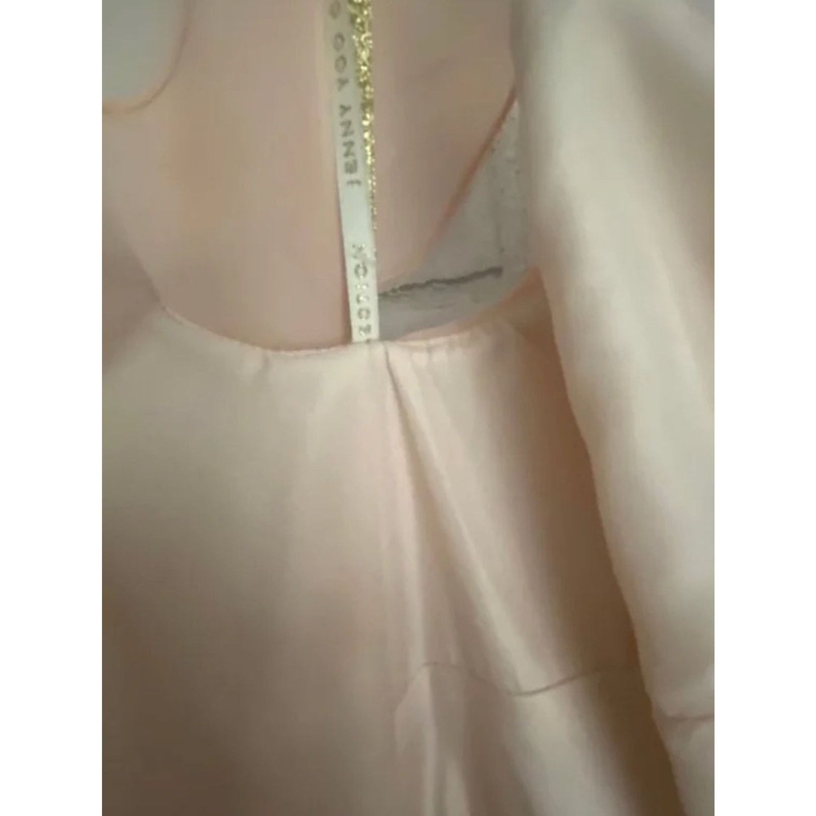 Jenny Packham Jenny Yoo NEW $285 Mila Blush Cold Shoulder Gown, 0 NWT Size XS / US 0-2 / IT 36-38 - 11 Thumbnail