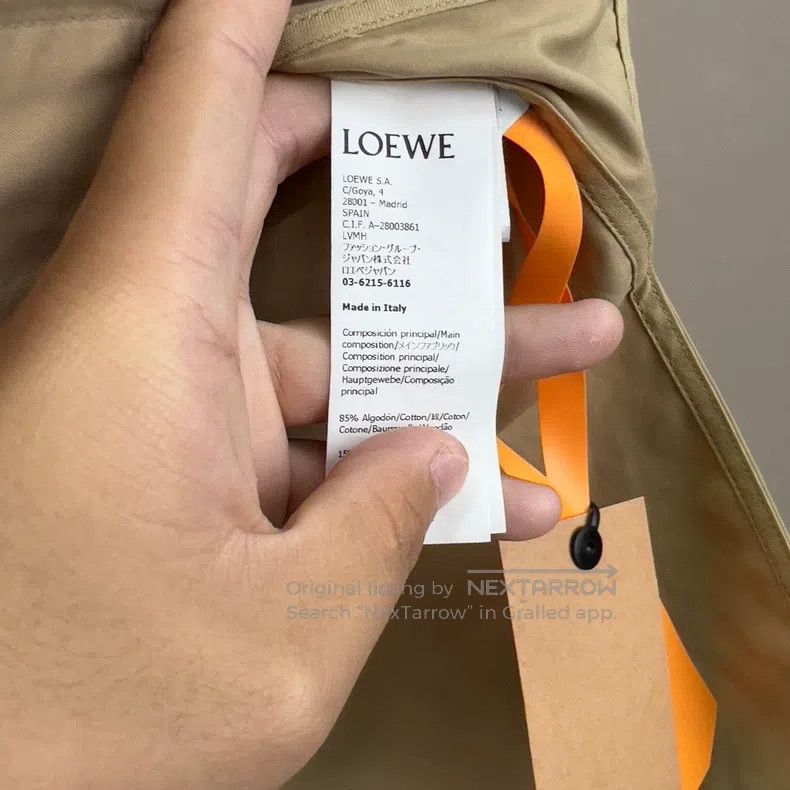 Loewe Loewe Khaki Hooded Windbreaker Jacket Size XS / US 0-2 / IT 36-38 - 5 Thumbnail