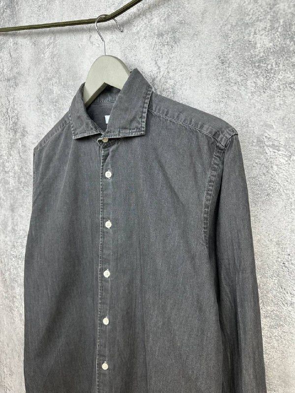 Reiss REISS Knight Dark Wash Denim Shirt Button Up Off-Duty Style Size US L / EU 52-54 / 3 - 5 Thumbnail