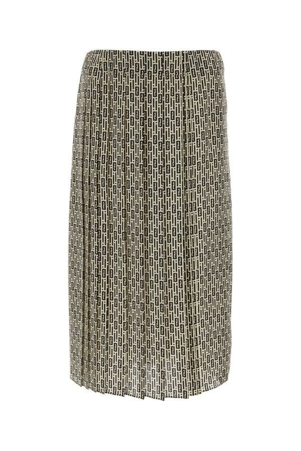 Fendi o1s1wg110125 Skirt in Black Size 27" / US 4 / IT 40 - 1 Thumbnail