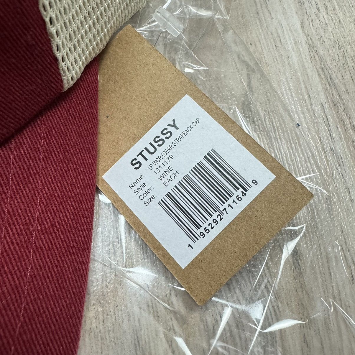 Stussy Stussy Low Pro Workgear Strapback Red Trucker Mesh Hat Size ONE SIZE - 11 Thumbnail