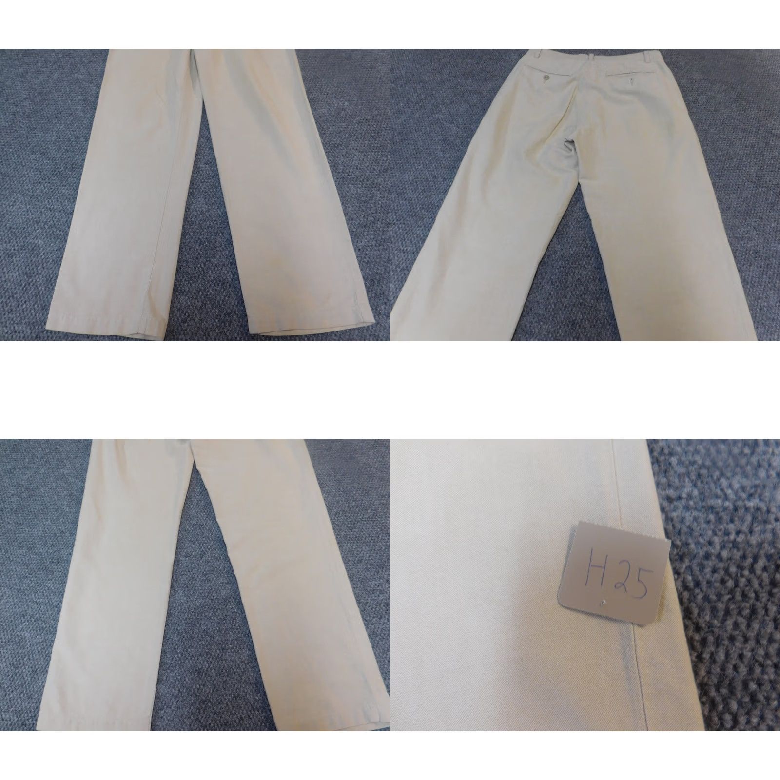Vintage Structure Mens Pants 32x34 beige chino regular american Pants Regular Beige 32 34 Men Size US 32 / EU 48 - 8 Thumbnail