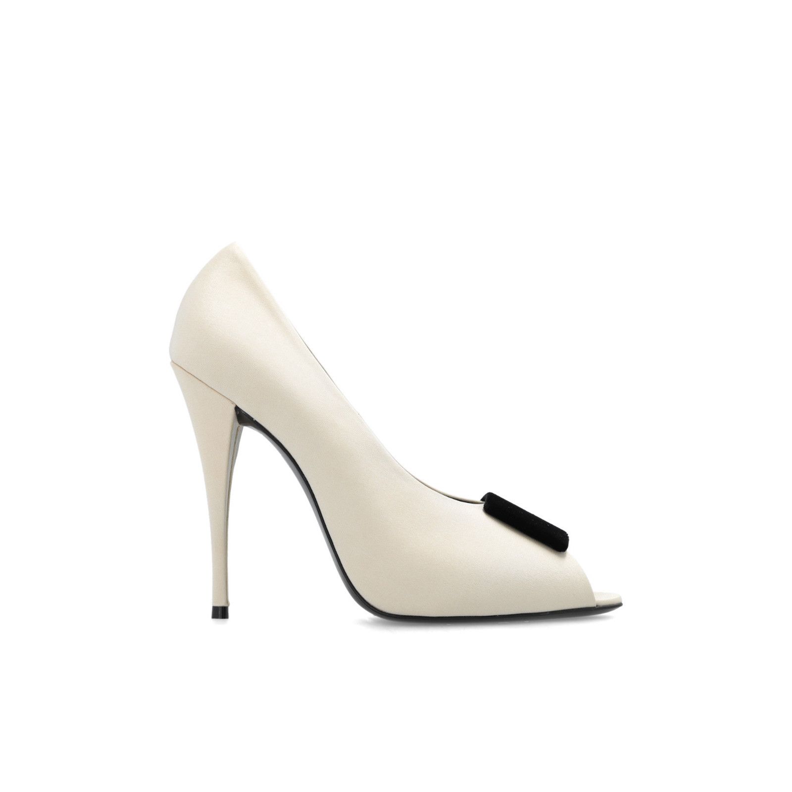 SAINT LAURENT Peep Ivory Pumps New & Authentic (Women's size