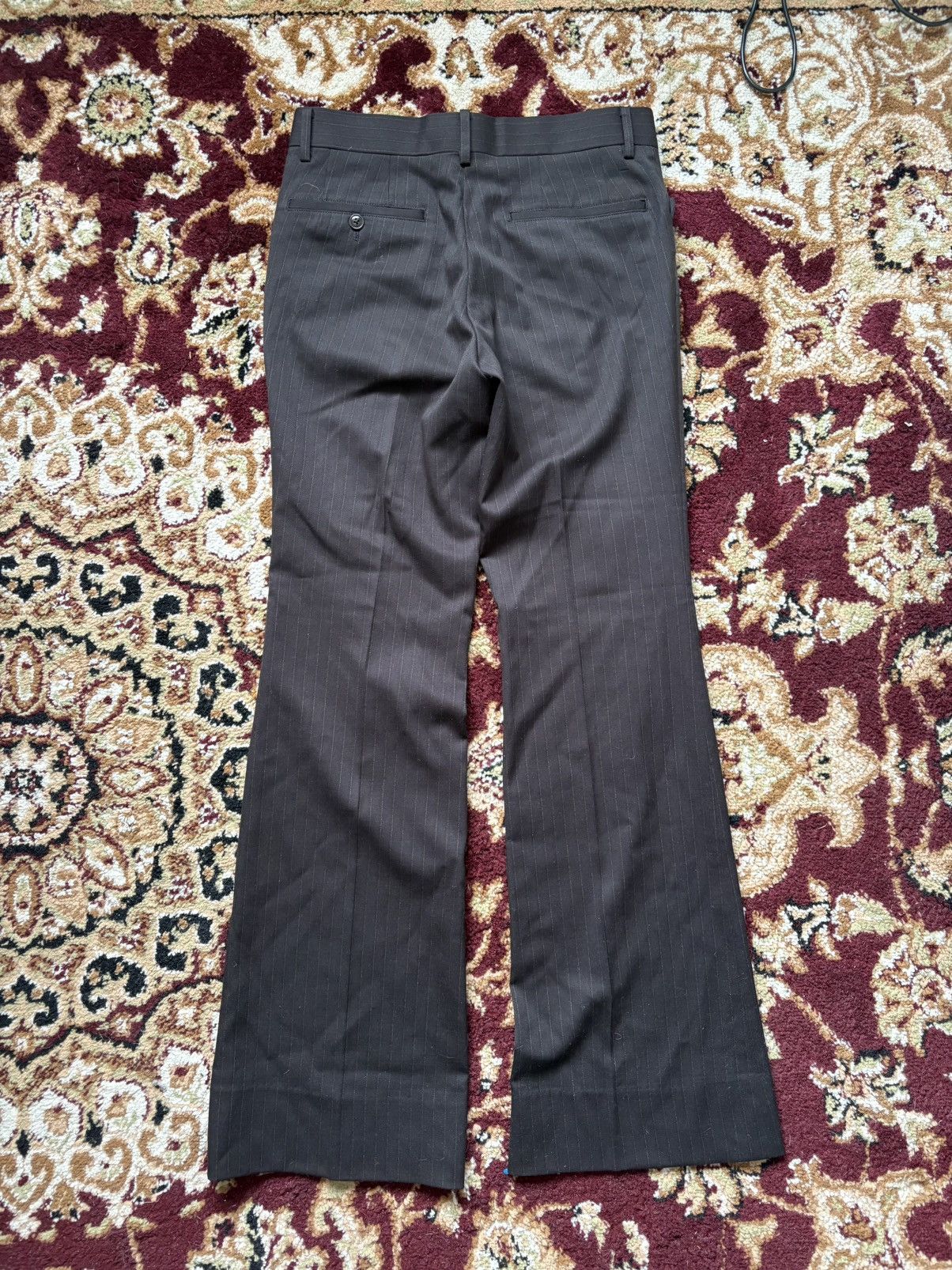 Tornado Mart Tornado Mart Flared Pinstripe Trousers Size US 28 / EU 44 - 2 Thumbnail