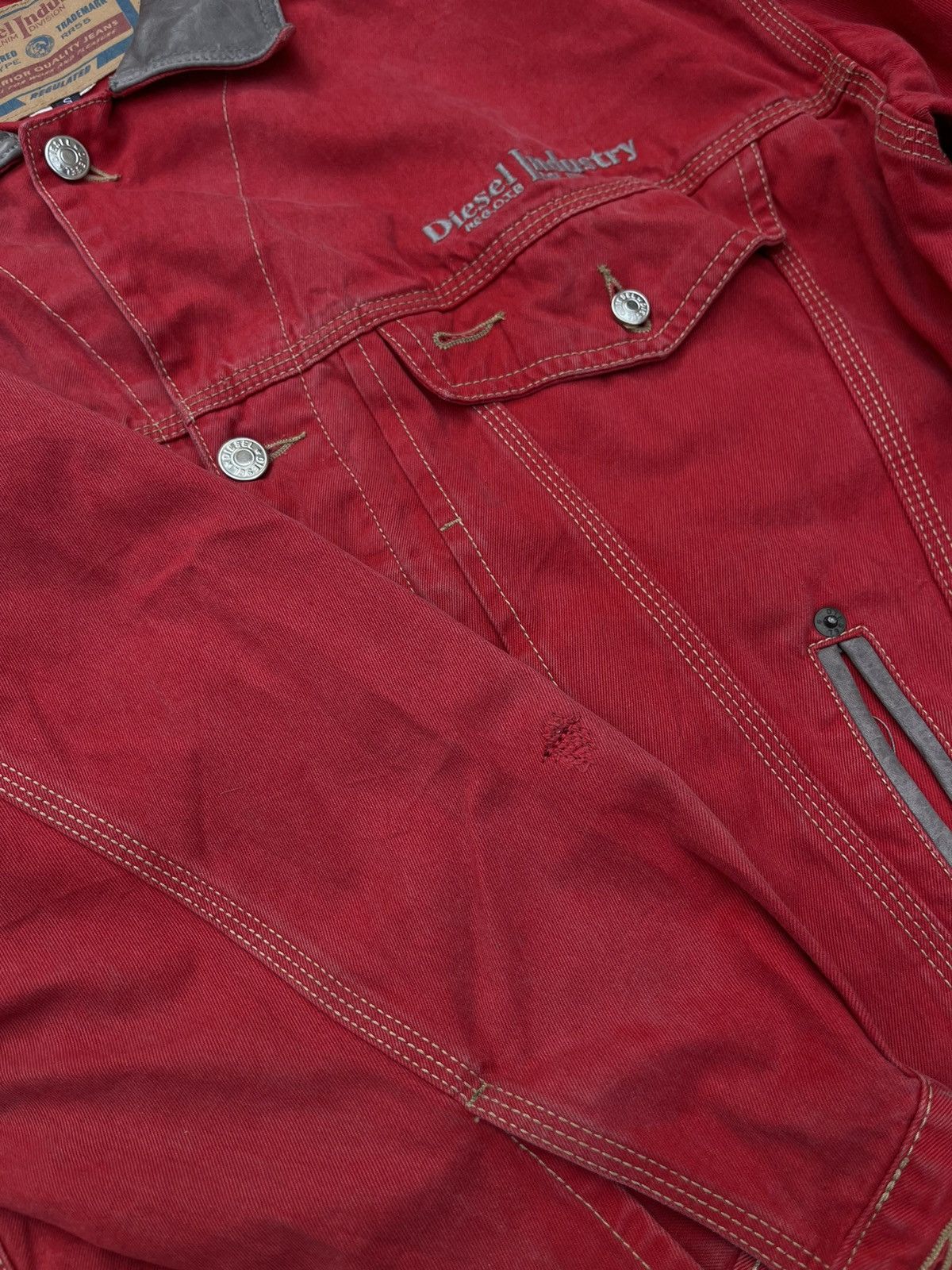 Diesel Super Rare Vintage Crimson Diesel Denver Workwear Denim Size US M / EU 48-50 / 2 - 7 Thumbnail
