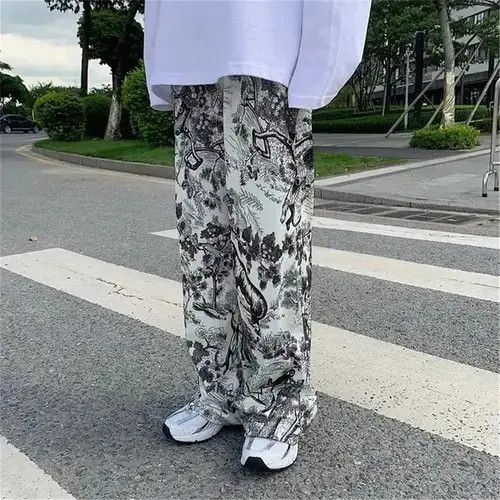 Jean Graffiti Pants Harajuku Loose Size US 32 / EU 48 - 2 Thumbnail