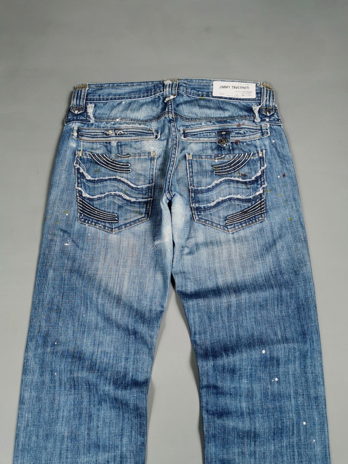 Ben Taverniti Unravel Project Jimmy Taverniti Anti Exposure Paint Dots Denim Jeans Size US 32 / EU 48 - 7 Thumbnail