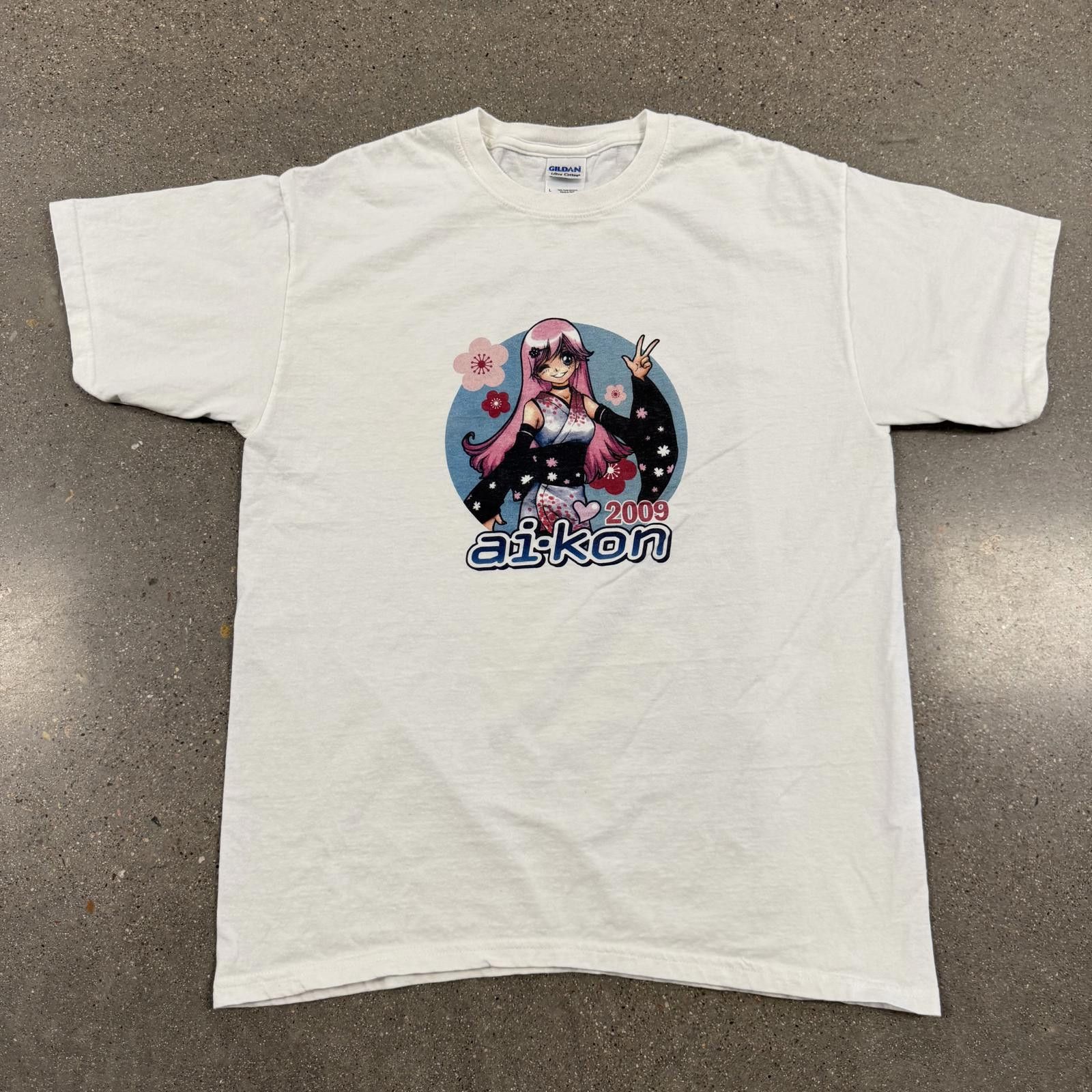 1st Ai-kon Anime Comic Con Shirt Winnipeg 2009 Very Rare - L