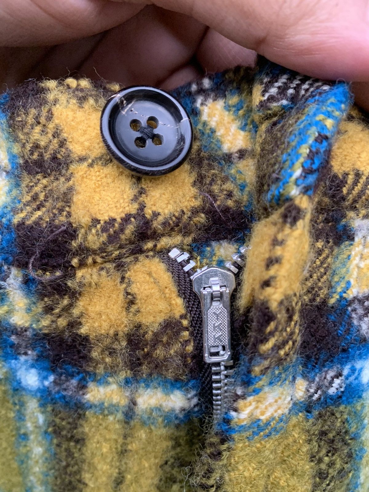 Comme des Garcons Vintage Comme des Garcons Yellow Plaid Pants Wool Size 30" / US 8 / IT 44 - 15 Thumbnail